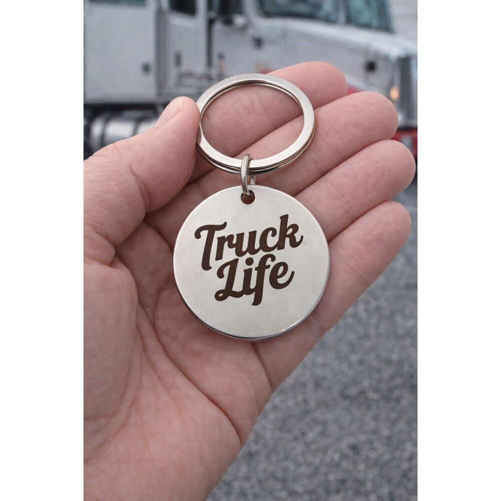 Truck Life Keychain Trucker Gift Driver Life Keychain Trucking Gift
